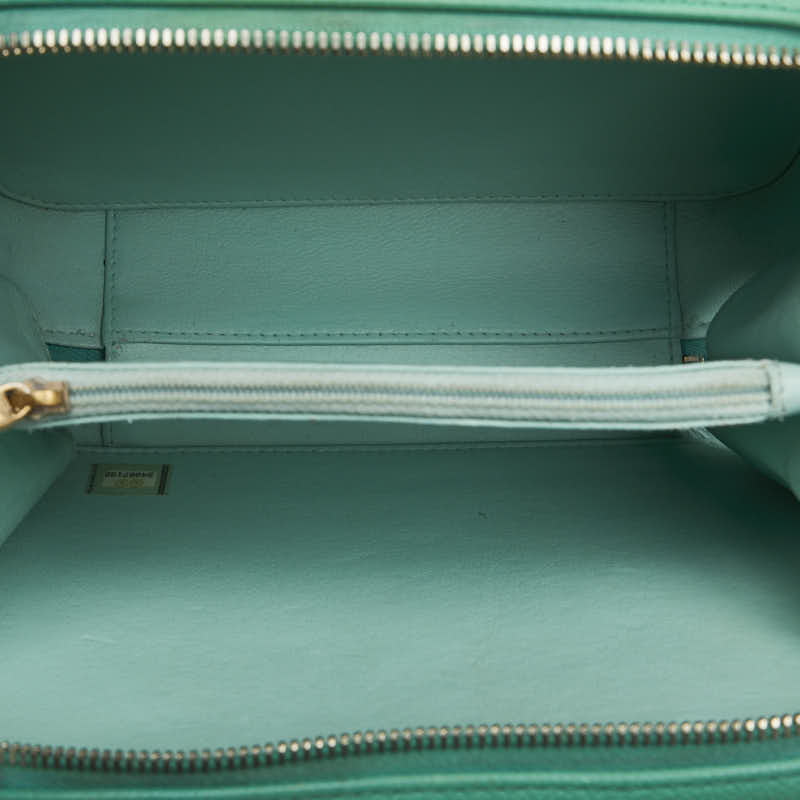 Chanel Matrases Coco Handbag Vanity Bag Shoulder Bag 2WAY Green Caviar S  CHANEL