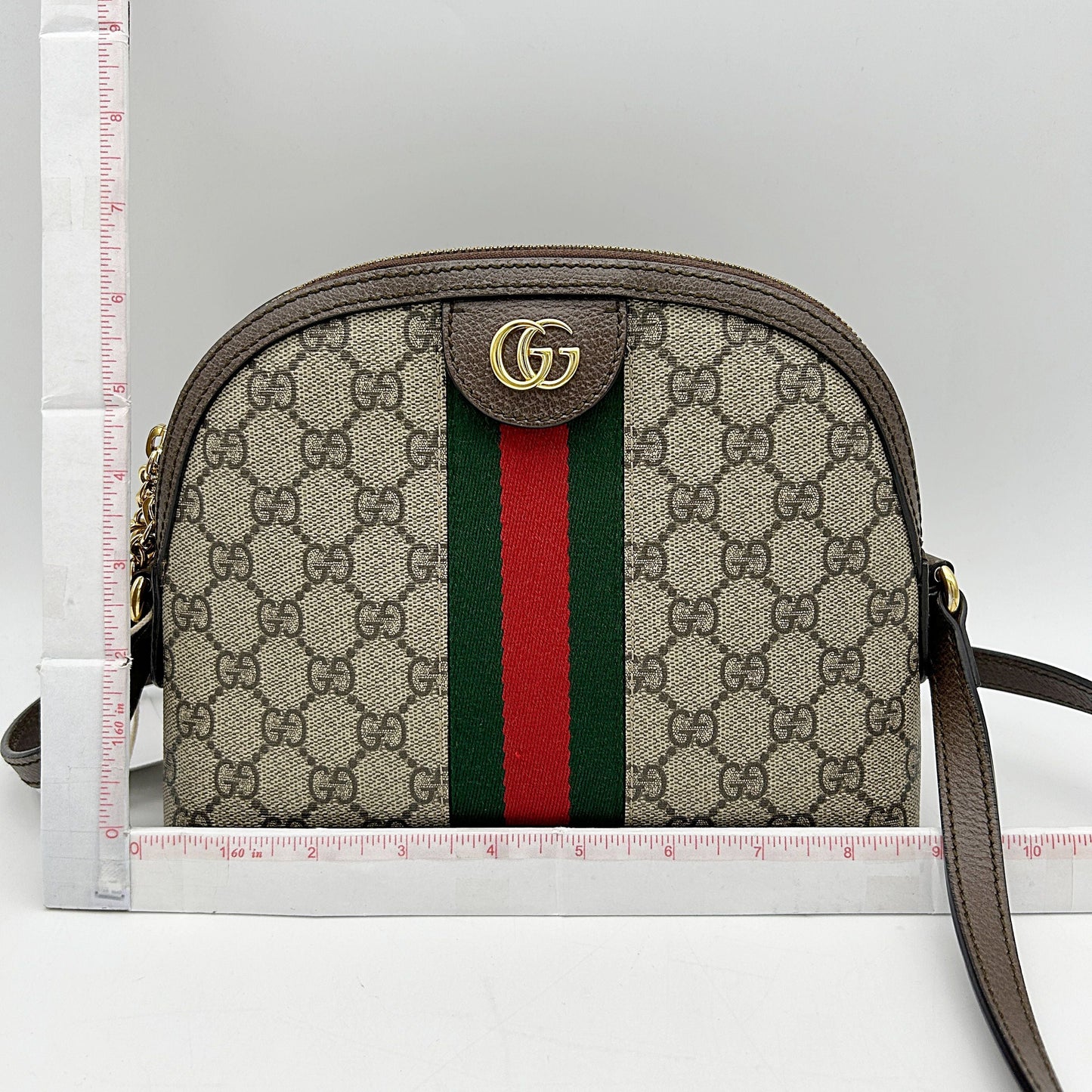 Gucci Beige/Ebony GG Supreme Coated Canvas and Leather Small Ophidia Crossbody Bag Gucci BYBJQA