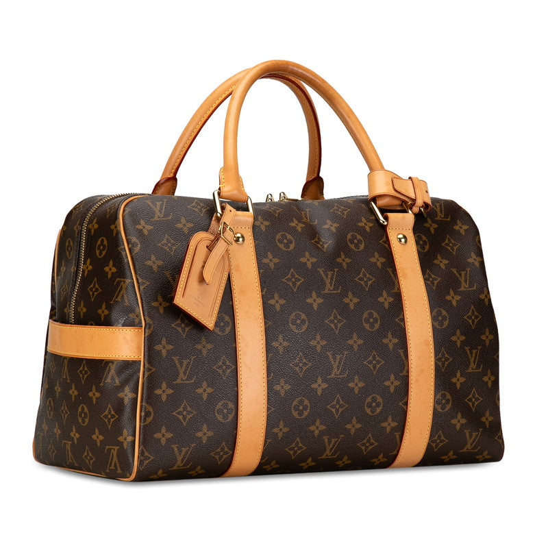 Louis Vuitton Monogram Carryr Boston Bag M40074 Brown PVC Leather  Louis Vuitton