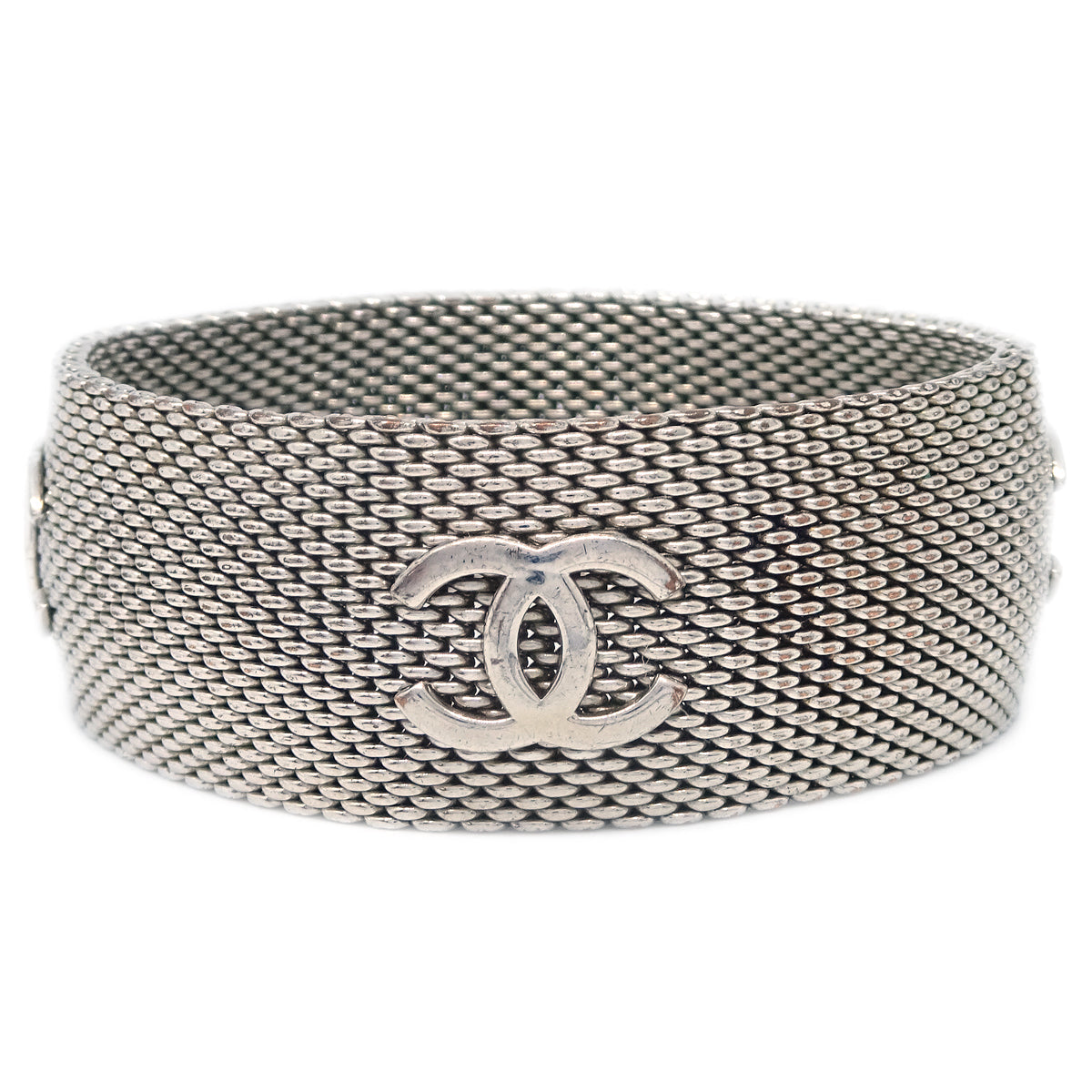 Chanel Silver Bangle 97P