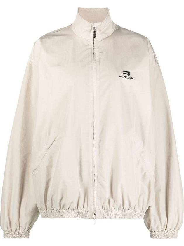 Luxury Balenciaga  Logo Technical Track Jacket Beige