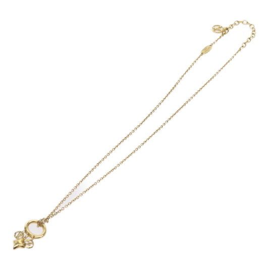 LOUIS VUITTON Koriemai Blooming Strass Necklace Gold Tone M00592 LV Auth ep2501