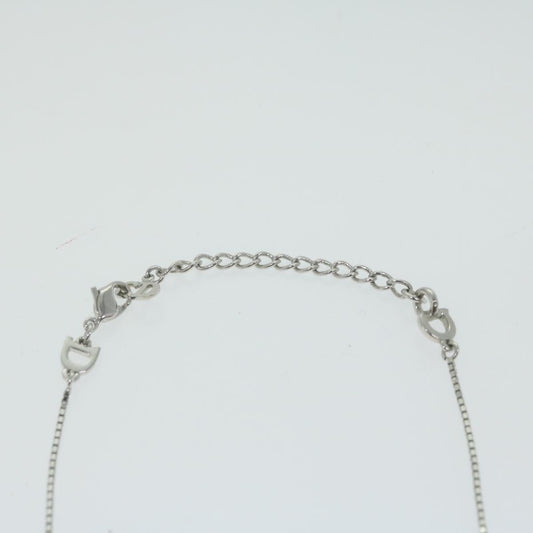 CHRISTIAN DIOR Christian Necklace Silver Auth Ep2562