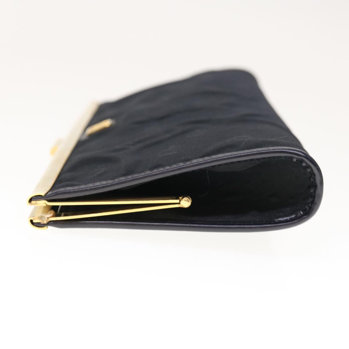CHRISTIAN DIOR Clutch Bag Nylon Black Auth ep3005