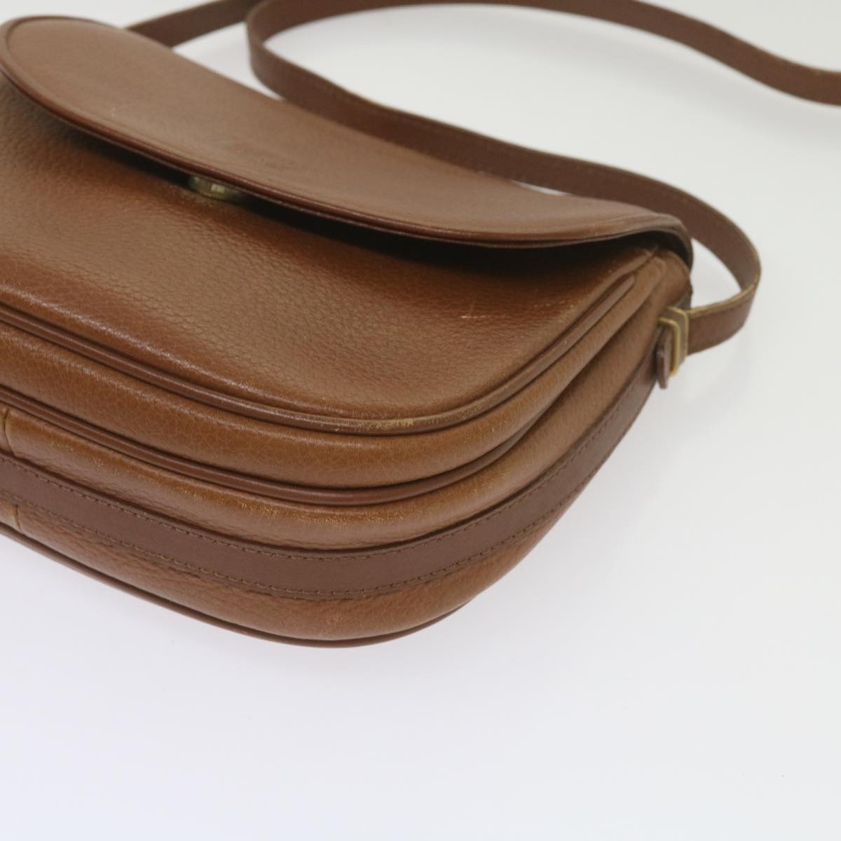 BURBERRYSs Shoulder Bag Leather Brown Auth ep3582