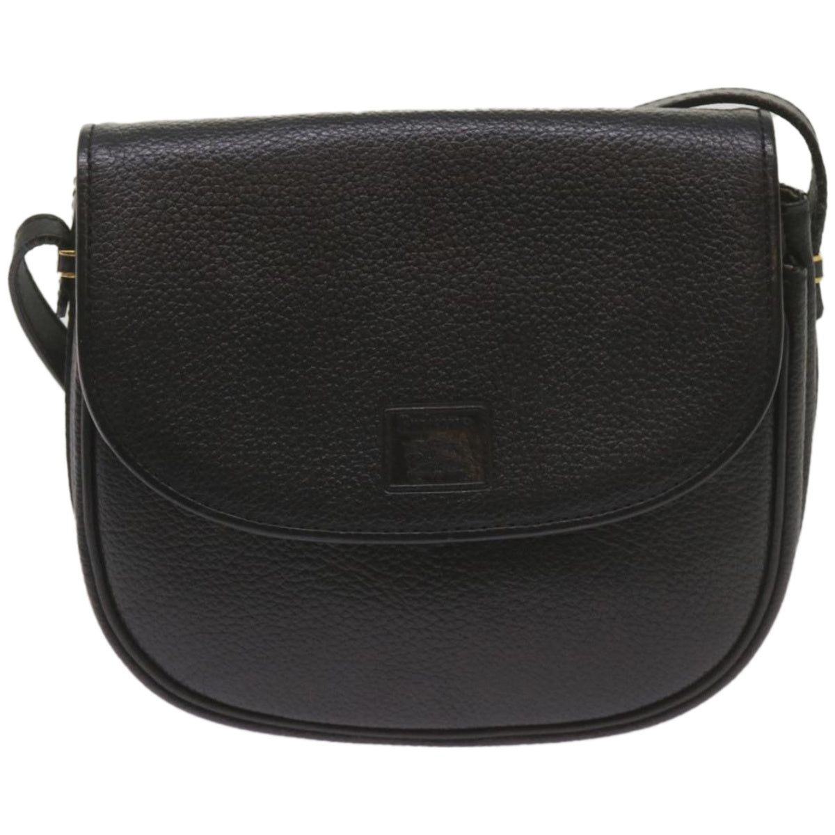 BURBERRYSs Shoulder Bag Leather Black Auth ep3585