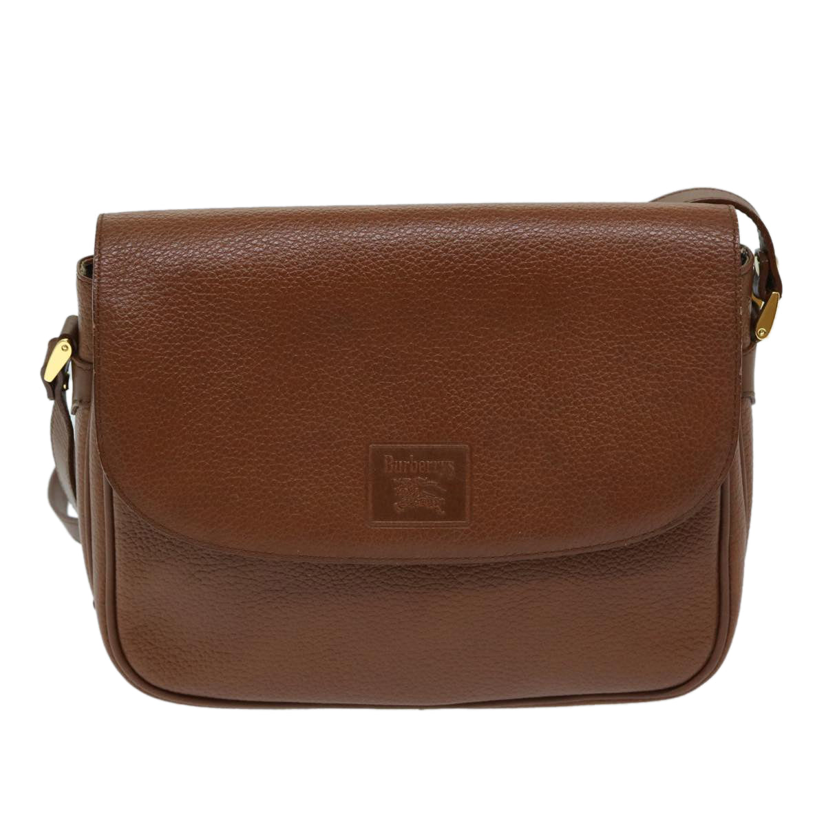 BURBERRYSs Shoulder Bag Leather Brown Auth ep3760