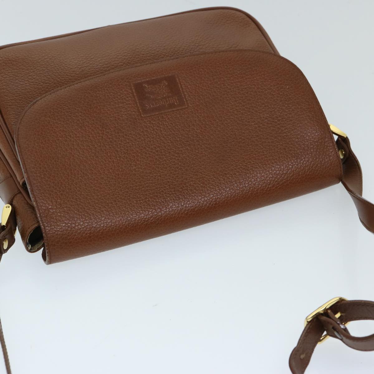 BURBERRYSs Shoulder Bag Leather Brown Auth ep3760