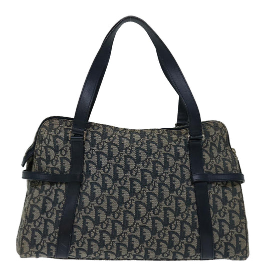 CHRISTIAN DIOR Trotter Canvas Mini Boston Bag Boston Bag Navy Auth ep3851