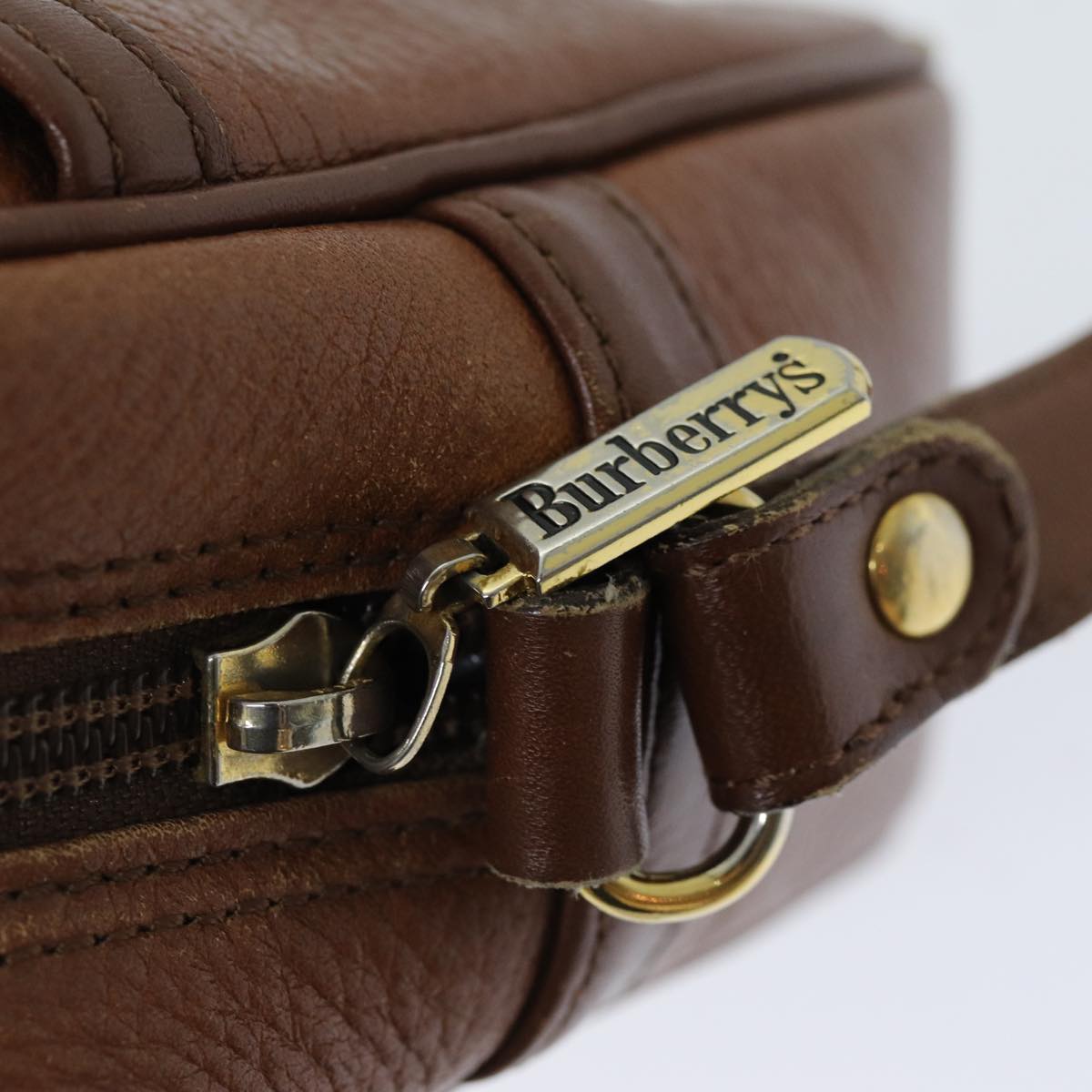 BURBERRYSs Shoulder Bag Leather Brown Auth ep4295