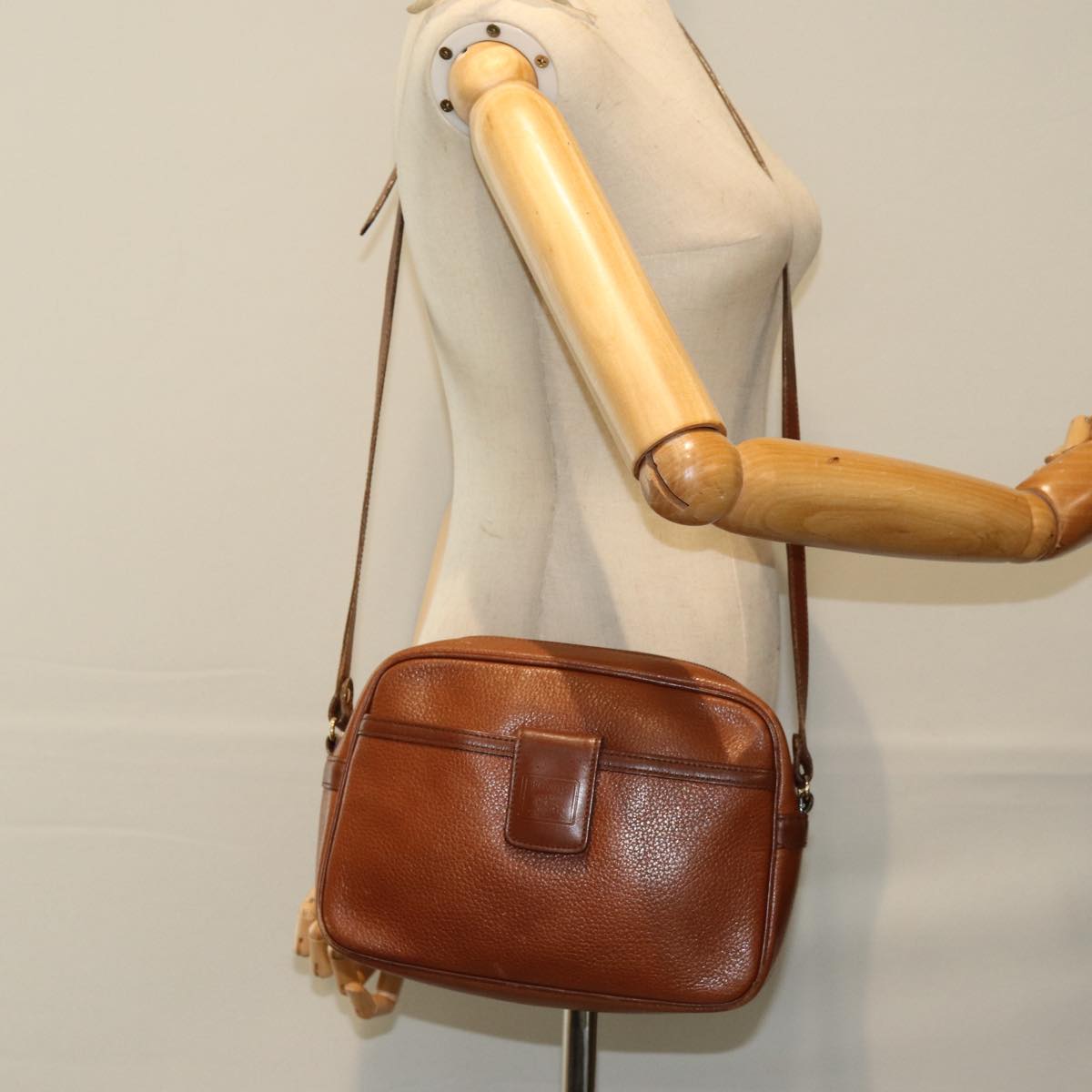 BURBERRYSs Shoulder Bag Leather Brown Auth ep4295