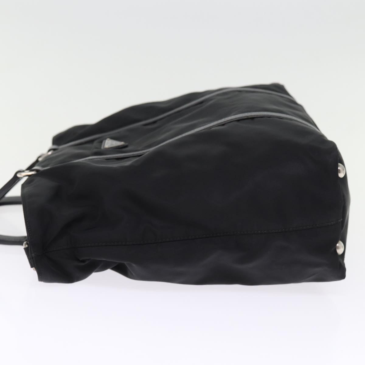 PRADA Hand Bag Nylon Black Auth ep4548