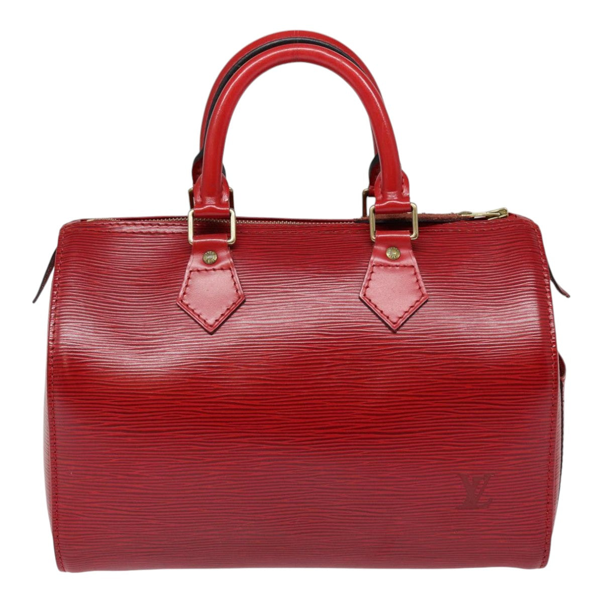 LOUIS VUITTON Epi Speedy 25 Hand Bag Castilian Red M43017 LV Auth ep5559