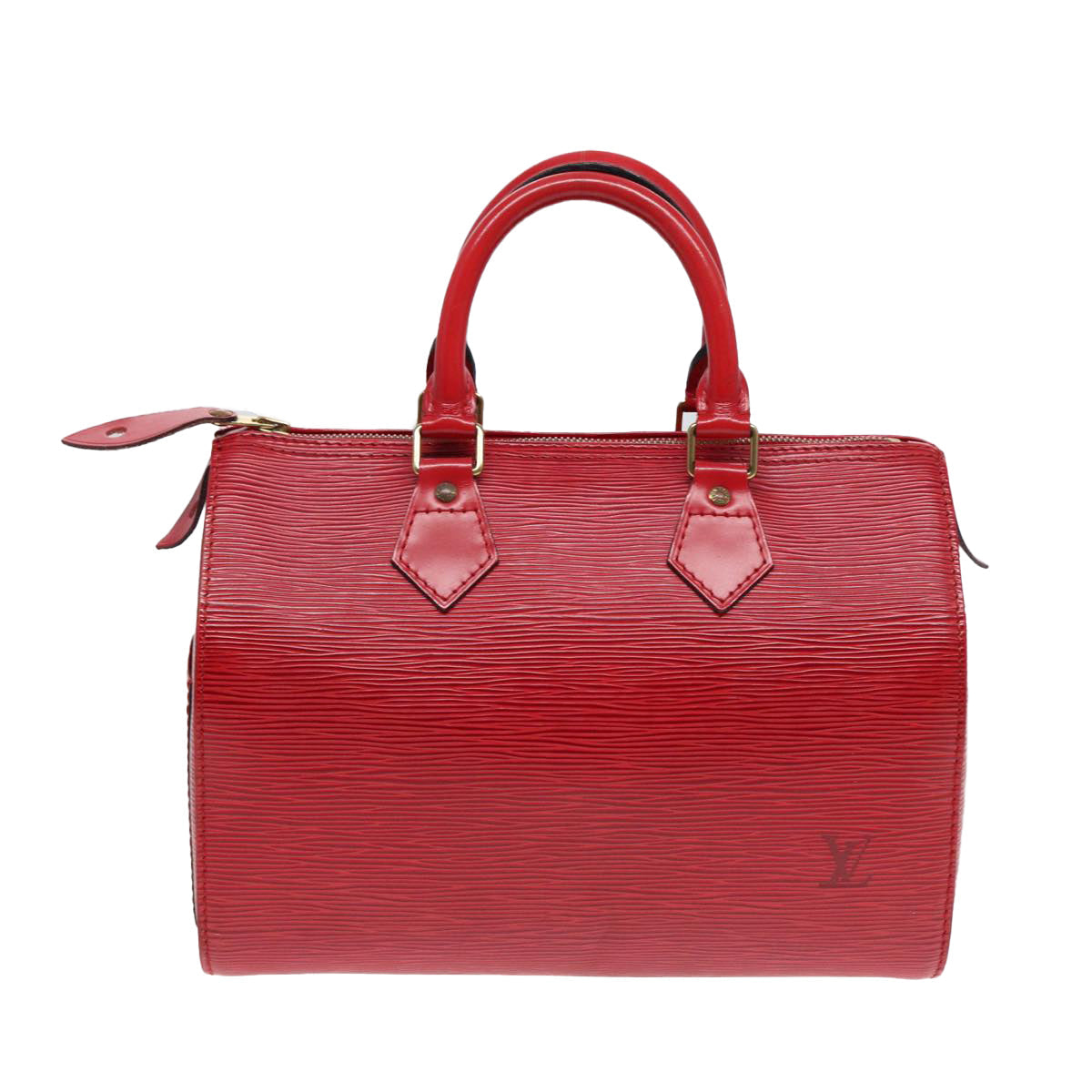 LOUIS VUITTON Epi Speedy 25 Hand Bag Castilian Red M43017 LV Auth ep5560
