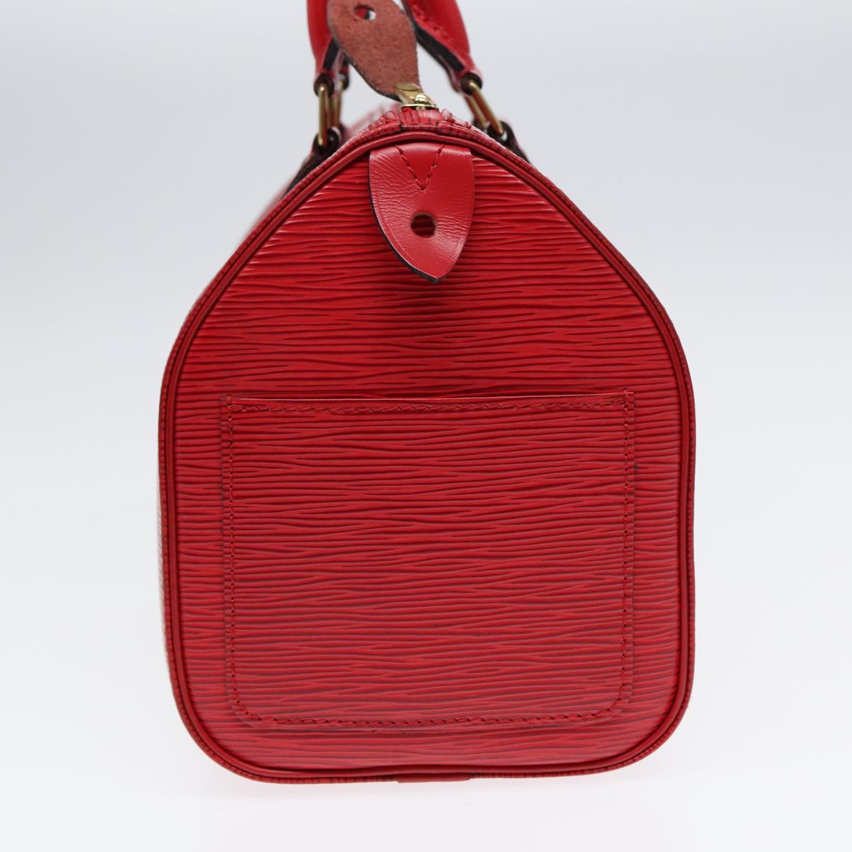 LOUIS VUITTON Epi Speedy 25 Hand Bag Castilian Red M43017 LV Auth ep5560