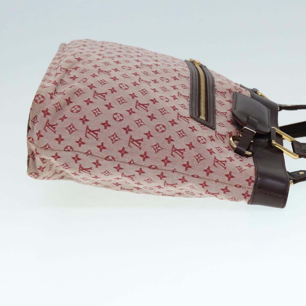 LOUIS VUITTON Monogram Mini Lucille GM Tote Bag Red M92677 LV Auth ep5593