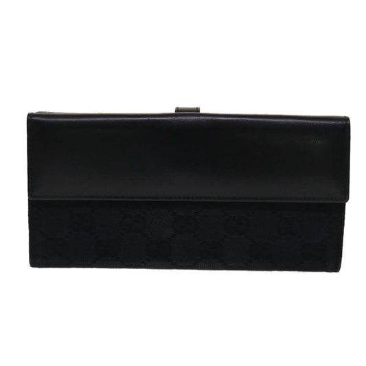 Gucci GG Canvas Jackie Long Wallet Leather Black  ep953