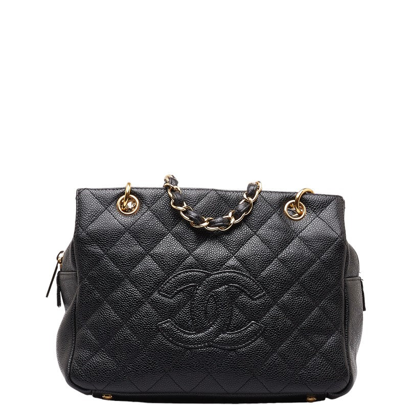 Chanel Matrases Coco Chain Tote Bag Black Caviar S  Chanel
