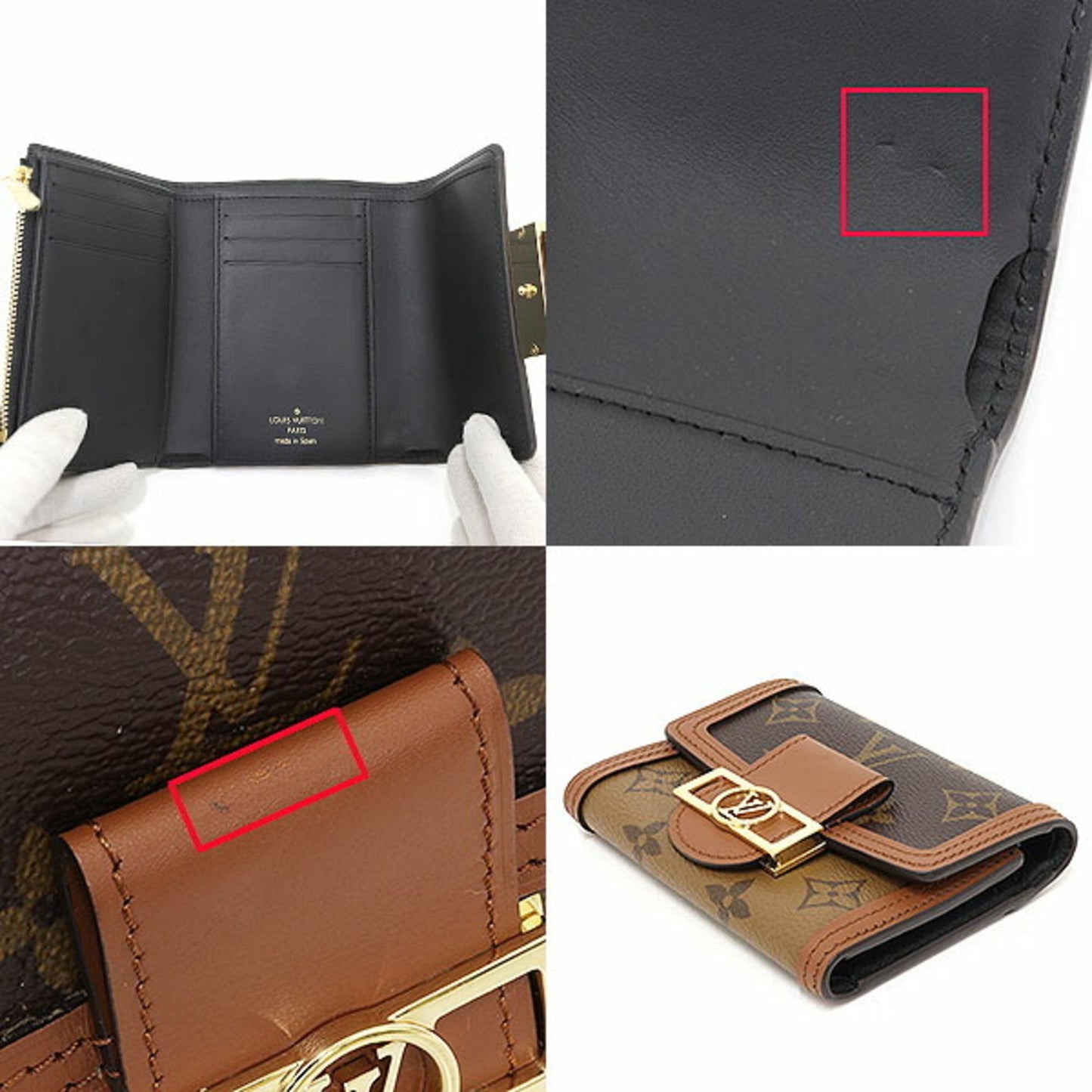 Louis Vuitton Monogram Reverse    Monogram Reverse Coin Purse/Coin Case