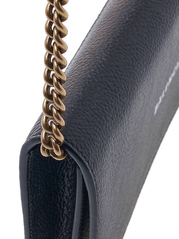 Luxury Balenciaga  Cash Chain Wallet Mini Calfskin Cross Bag Black
