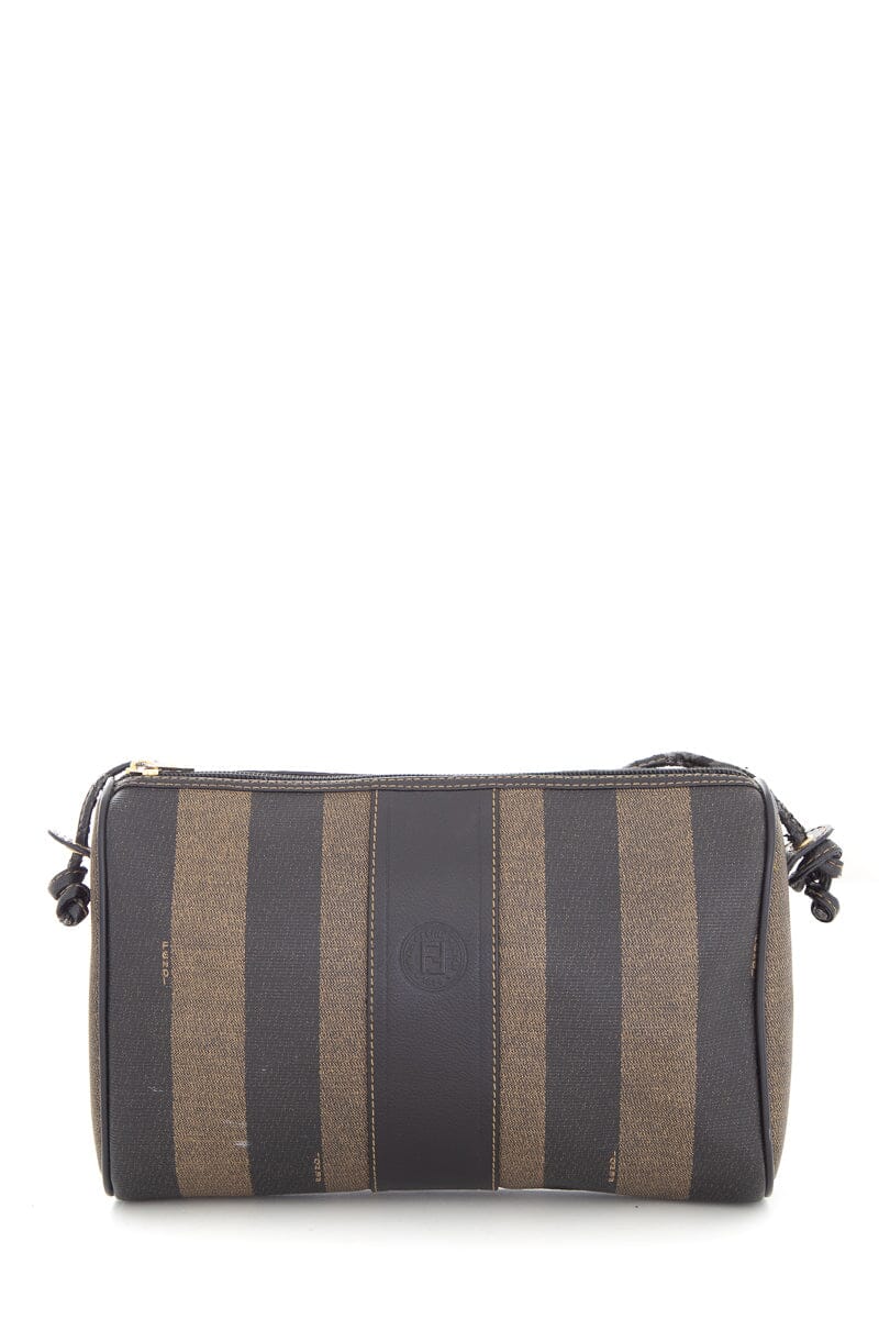 Fendi Brown Penguin Stripe Handbag