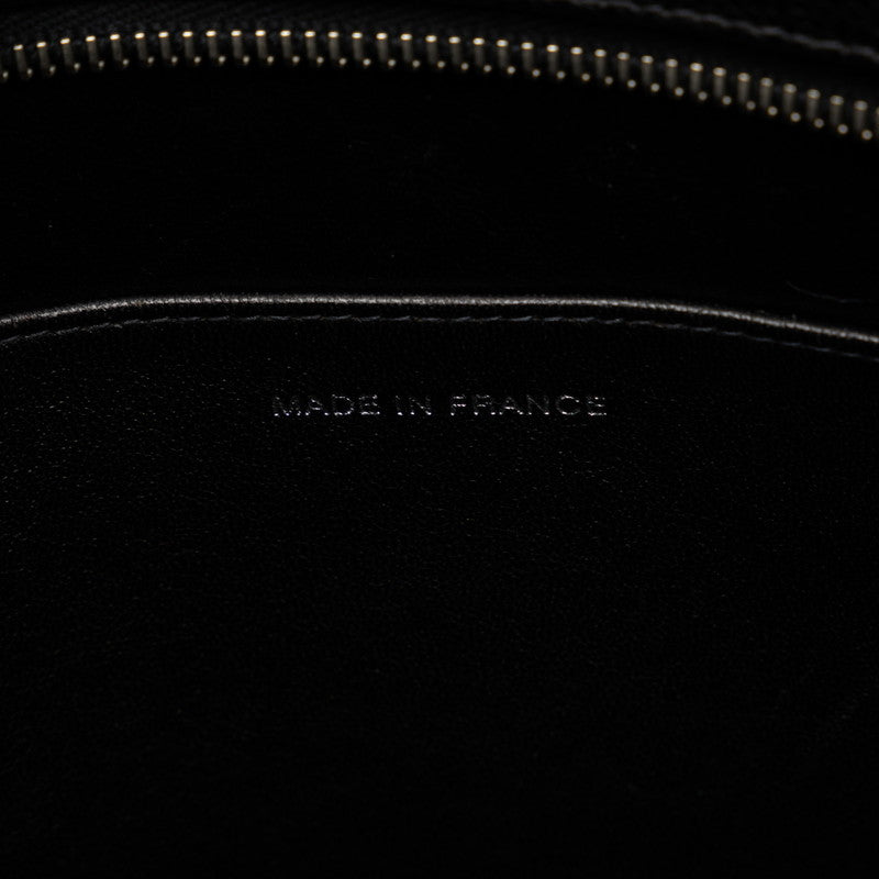 Chanel Matrases Medallion   ilver  Tooth Bag Shoulder Bag Black Caviar S Leather  CHANEL