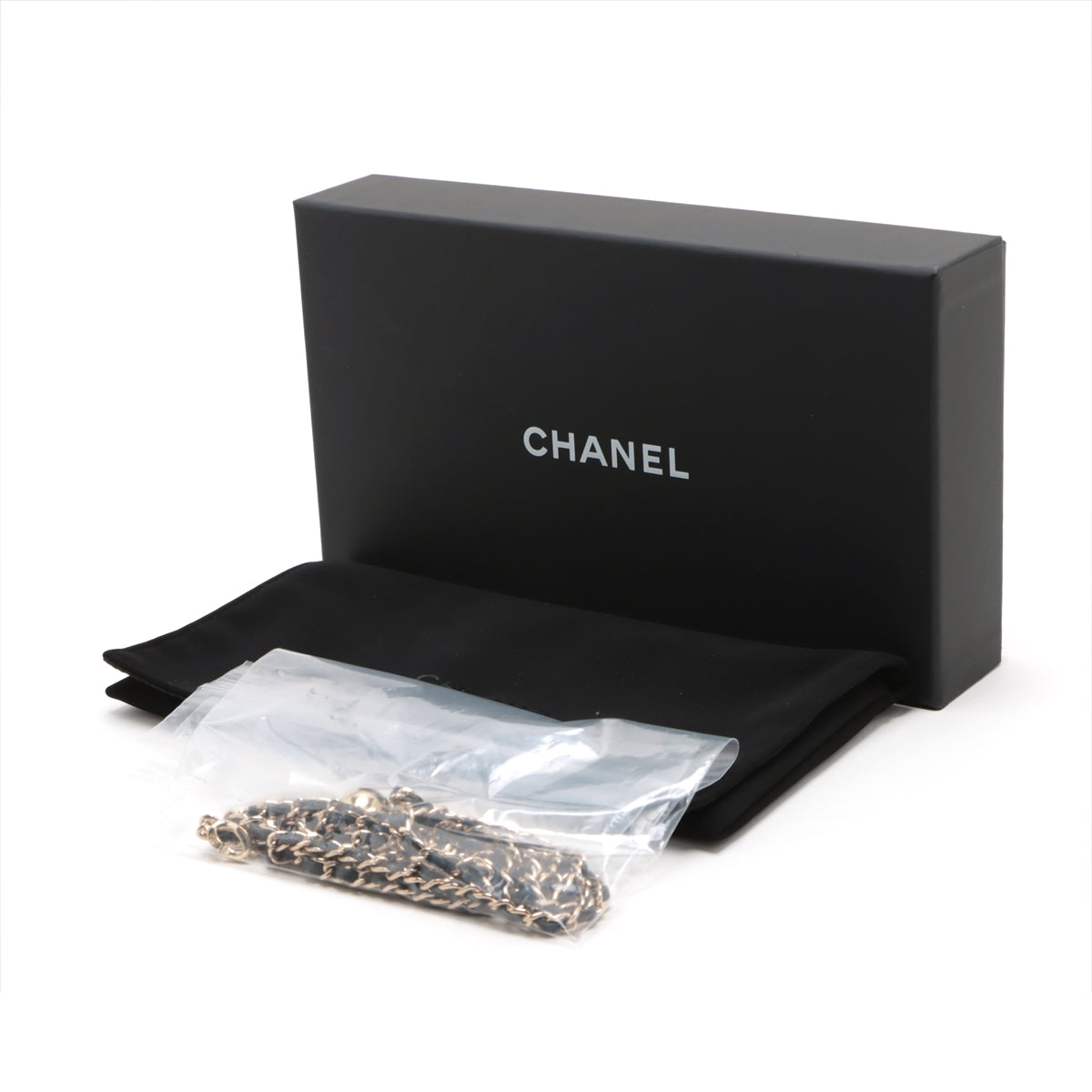 Chanel Matrasse Caviar S iPhone Case Black Gold Gold  Random