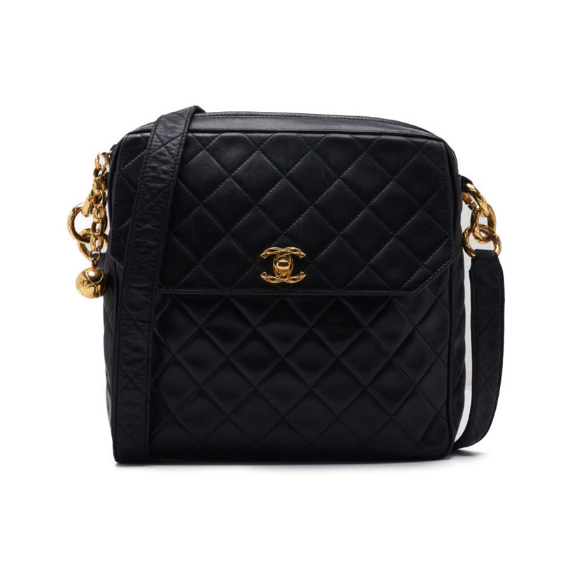 Chanel Matrasse Ball Charm One-s bag  Black  ' Shoulder Bag Ladies' Shoulder Bag Hybrid 【 Ship】 Netherlands Online