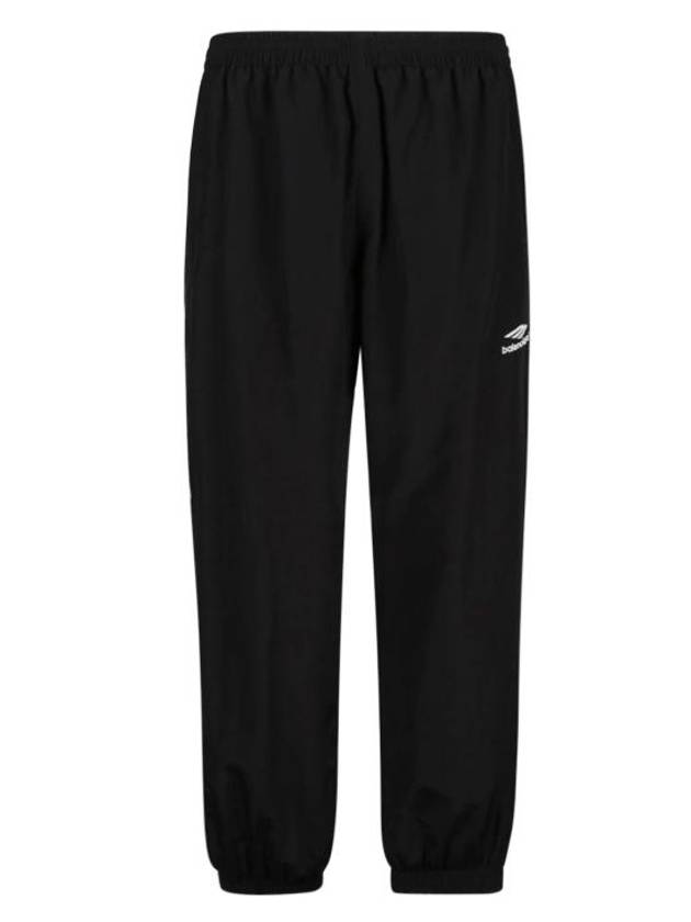 Luxury Balenciaga  Logo Print Training Jogger Track Pants Black