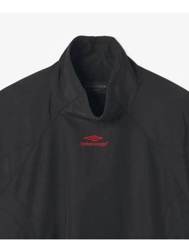 Luxury Balenciaga  Embroidery Logo Sports Icon Track Jacket Black