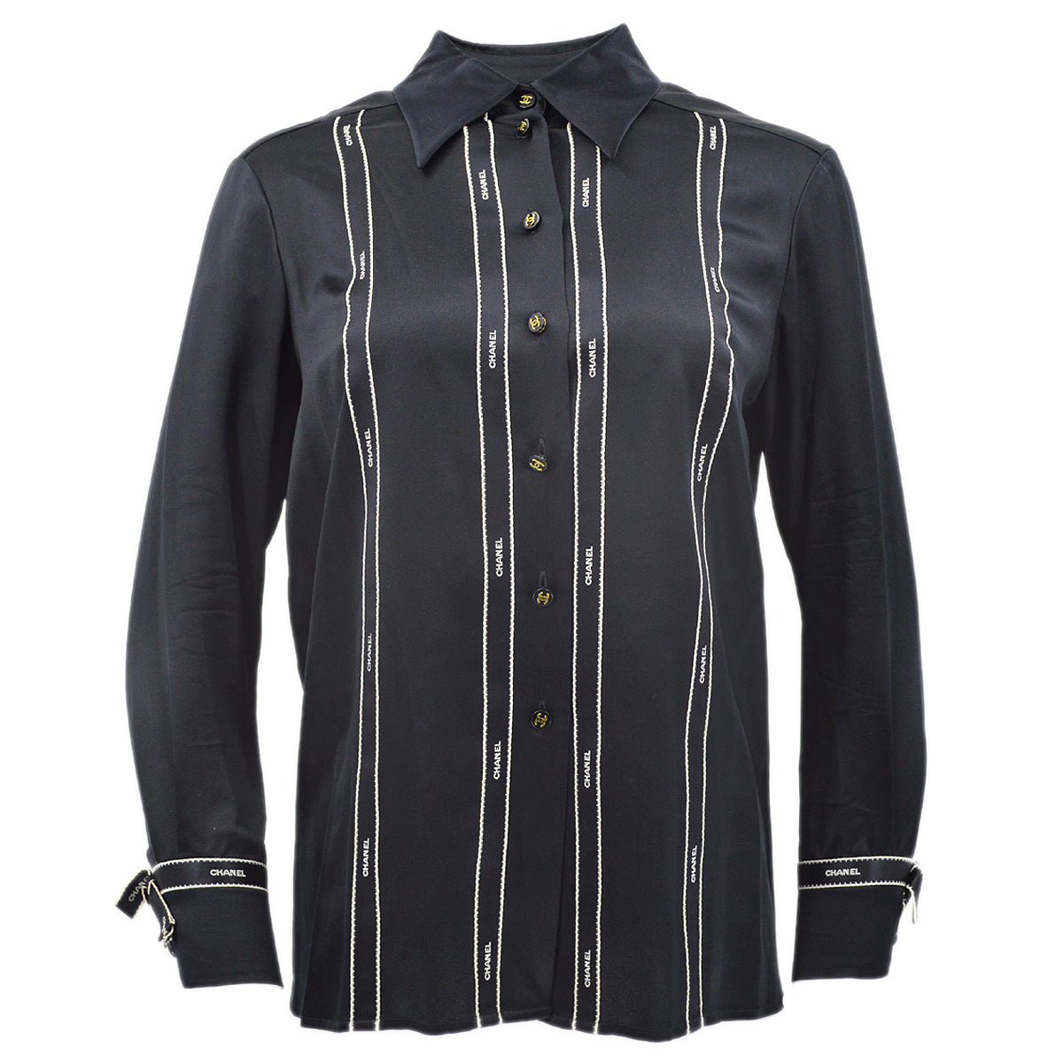 Chanel Fall 1994 silk blouse #38