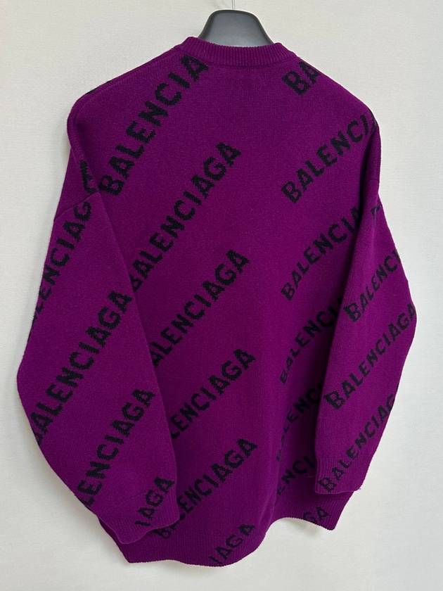 Luxury Balenciaga  Logo over knit sweater 110