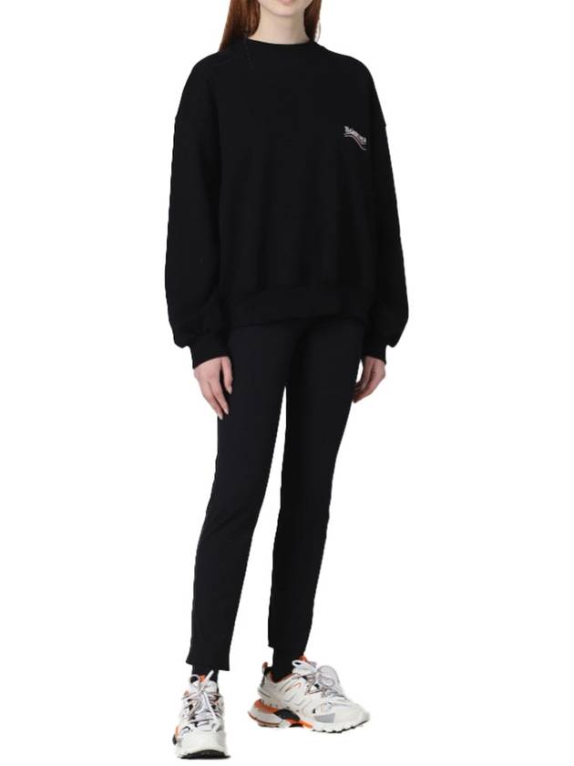 Luxury Balenciaga  Political Campaign Regular Fit Sweatshirt Black