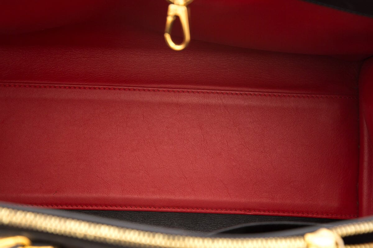Louis Vuitton Red City Steamer MM Handbag
