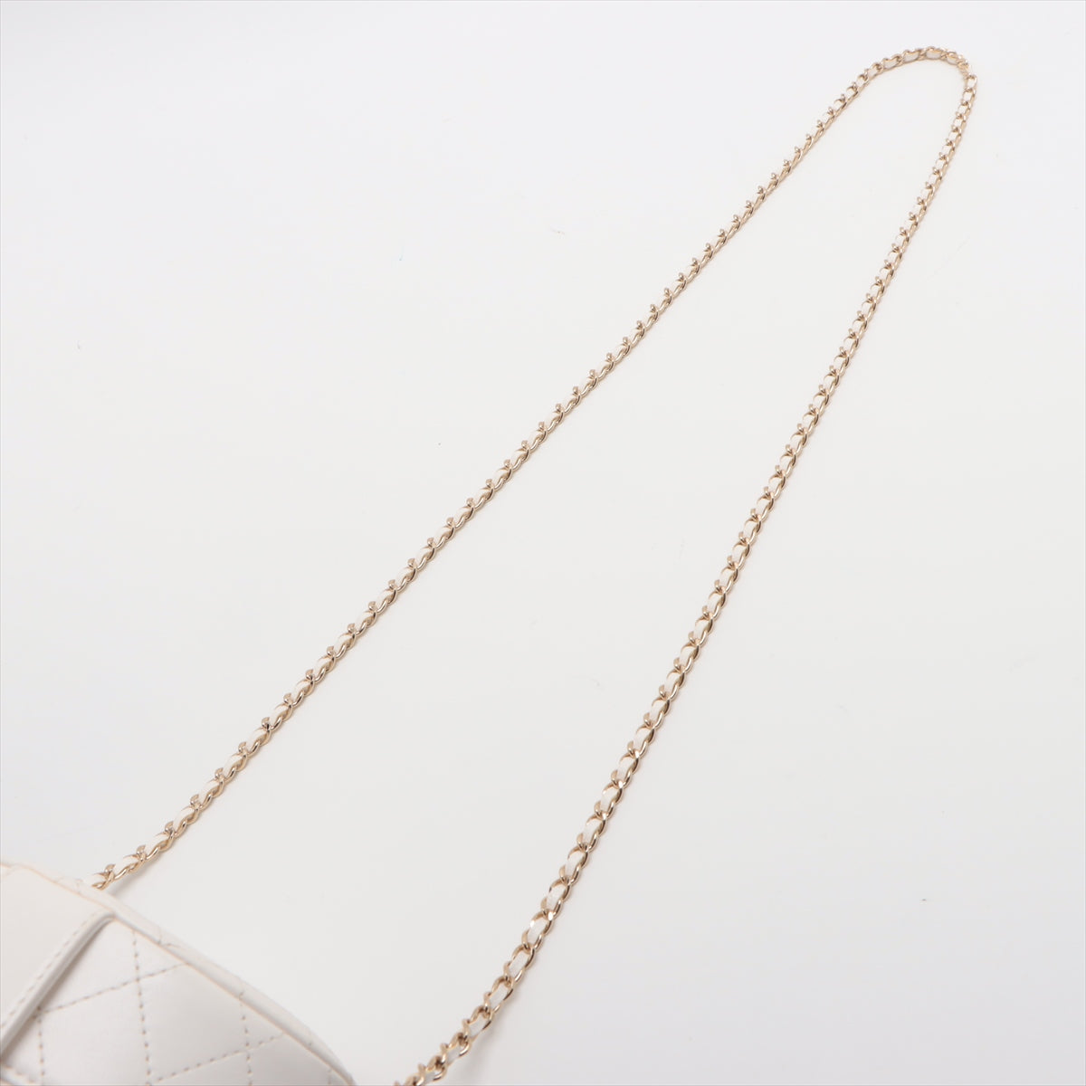 Chanel Matrasse  Chain Shoulder Bag Vanity White G  31st