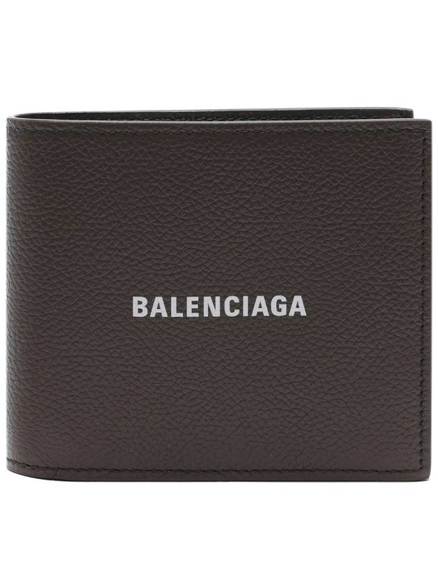 Luxury Balenciaga  Cash Square Folded Wallet Dark Green