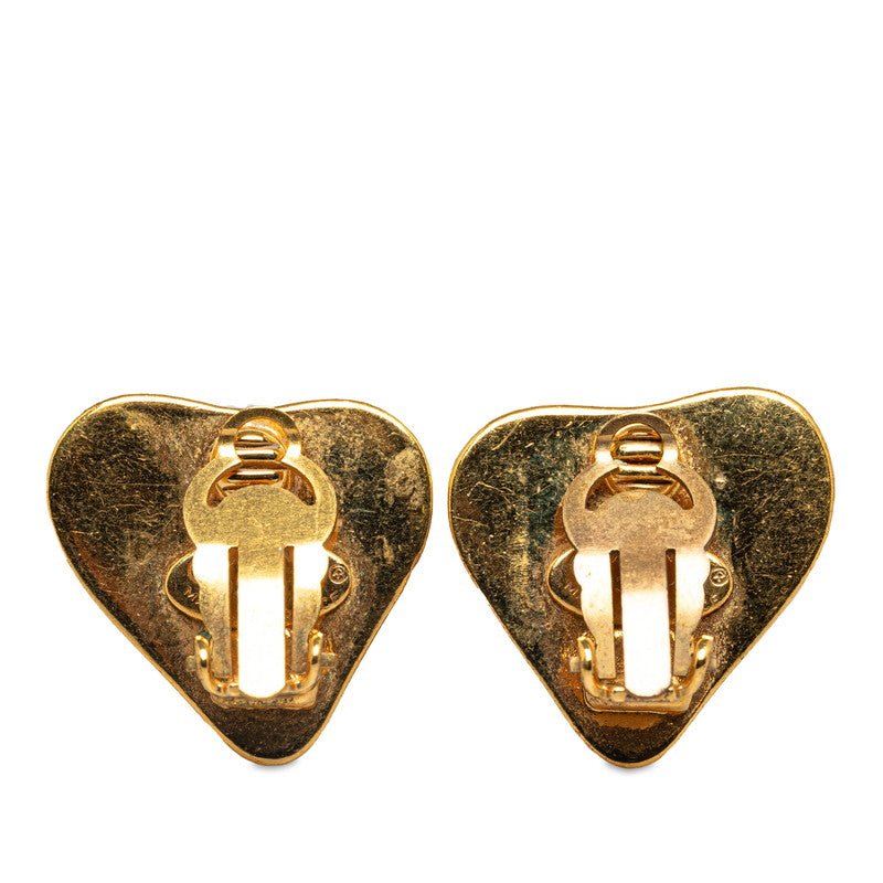 CHANEL COCOMARK HEART EARLING GOLD MECKING LADY CHANEL