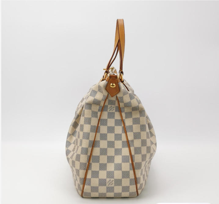 Preloved Louis Vuitton (LV) Siracusa Bag white 42cm 250306781093365