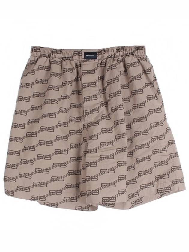 Luxury Balenciaga  BB logo cotton shorts