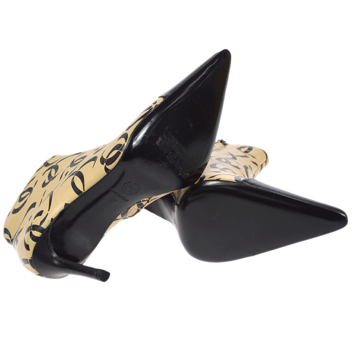 Chanel Fall 2000 Ankle Boots Shoes #37