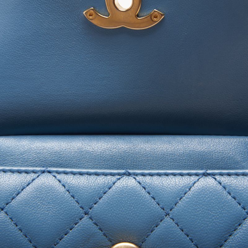 CHANEL 【CHANEL】 Mini Traverse Roundflip Chain Shoulder  Blue (Gen Gold ) Shoulder Bag Miniature Shoulder Bag  Bag Hybrid 【 Ship】 Acoustic Online