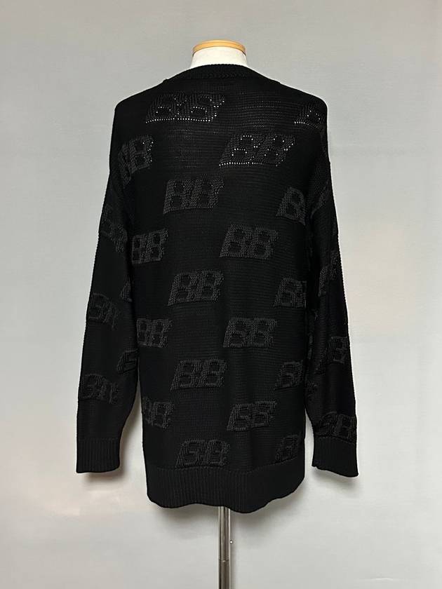 Luxury Balenciaga  BB embroidered logo knit