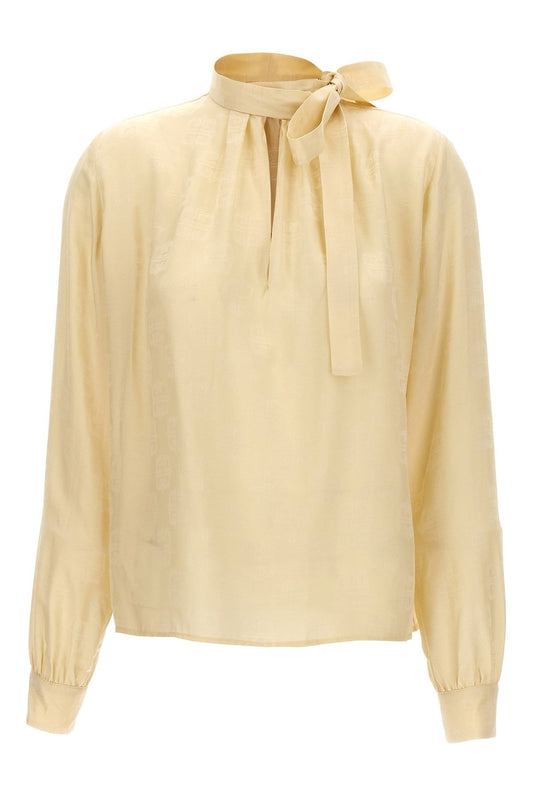 Givenchy Women Logo Lavalliere Shirt