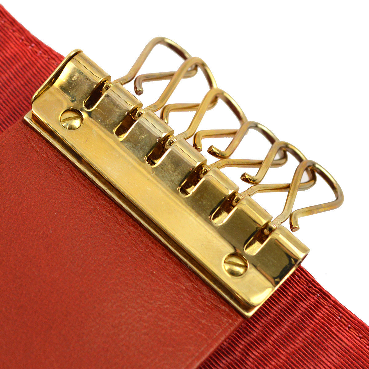 Chanel Red Caviar Key Case Small Good