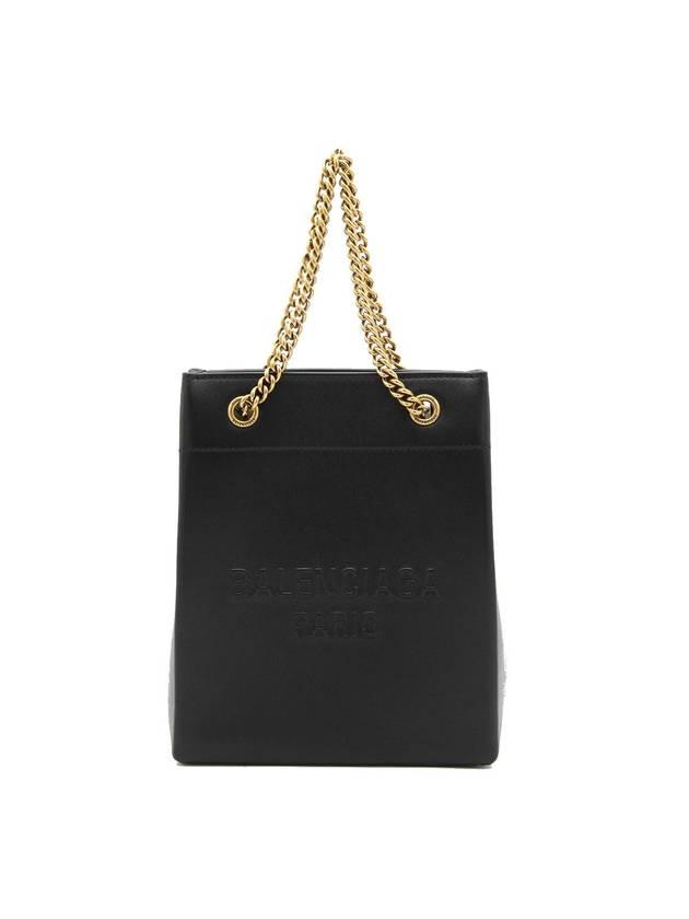 Luxury Balenciaga  Leather Duty Free Tote Bag Black