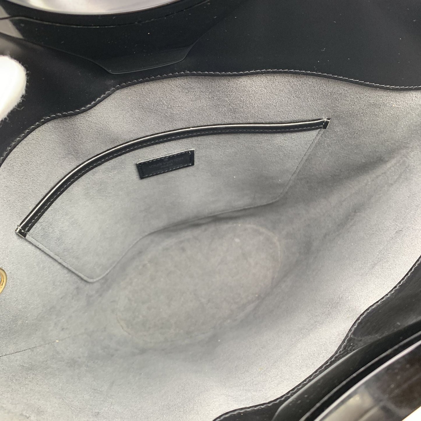 LOUIS VUITTON Vintage Black Epi Leather Noctambule Handbag Tote Bag