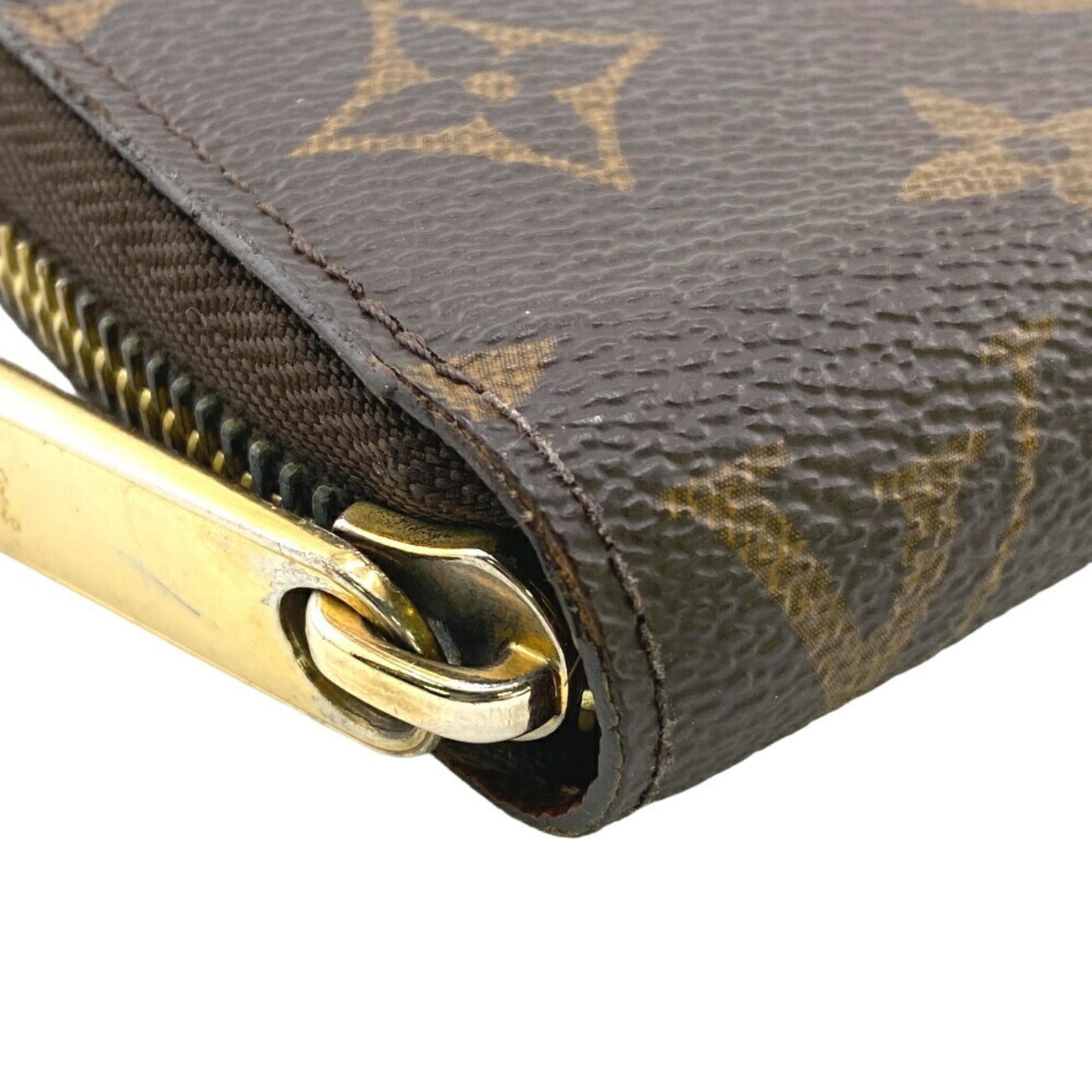 Louis Vuitton Monogram  Leather Long Wallet (Bi-Fold)