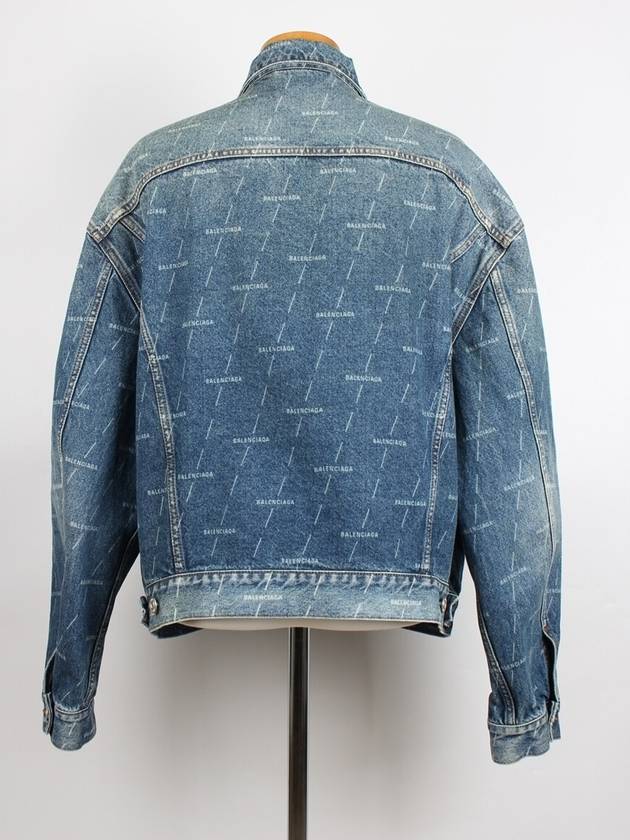 Luxury Balenciaga  Multi logo denim jacket 50