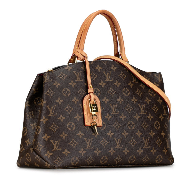 Louis Vuitton Monogram Grand Paré MM Handbag 2WAY M45898 Brown PVC Leather  Louis Vuitton