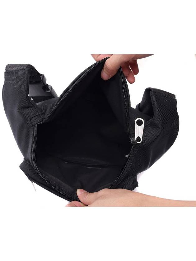 Luxury Balenciaga  Explorer Logo Canvas Belt Bag Black